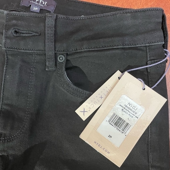 NYDJ Women's Petite Marilyn Straight Jeans with Catwalk Embroidery Details 2P - Picture 10 of 16